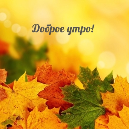 Доброе утро!