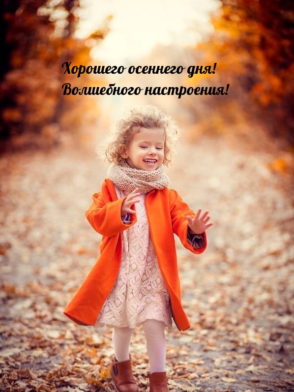 Хорошего осеннего дня! Волшебного настроения!