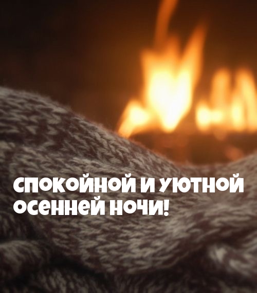 Спокойной и уютной осенней ночи!