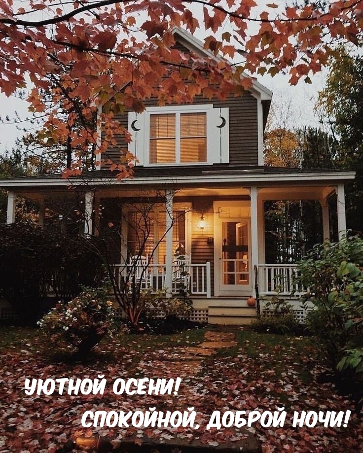 Уютной осени! Спокойной, доброй ночи!