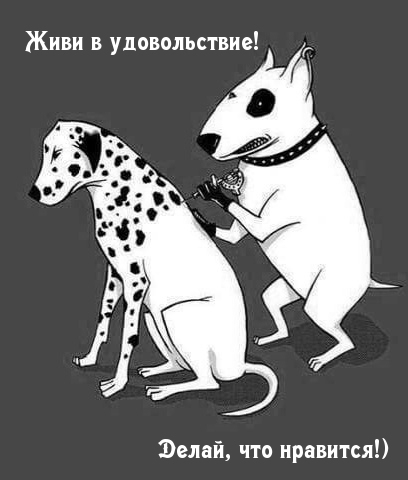 Живи в удовольствие! Делай, что нравится!)