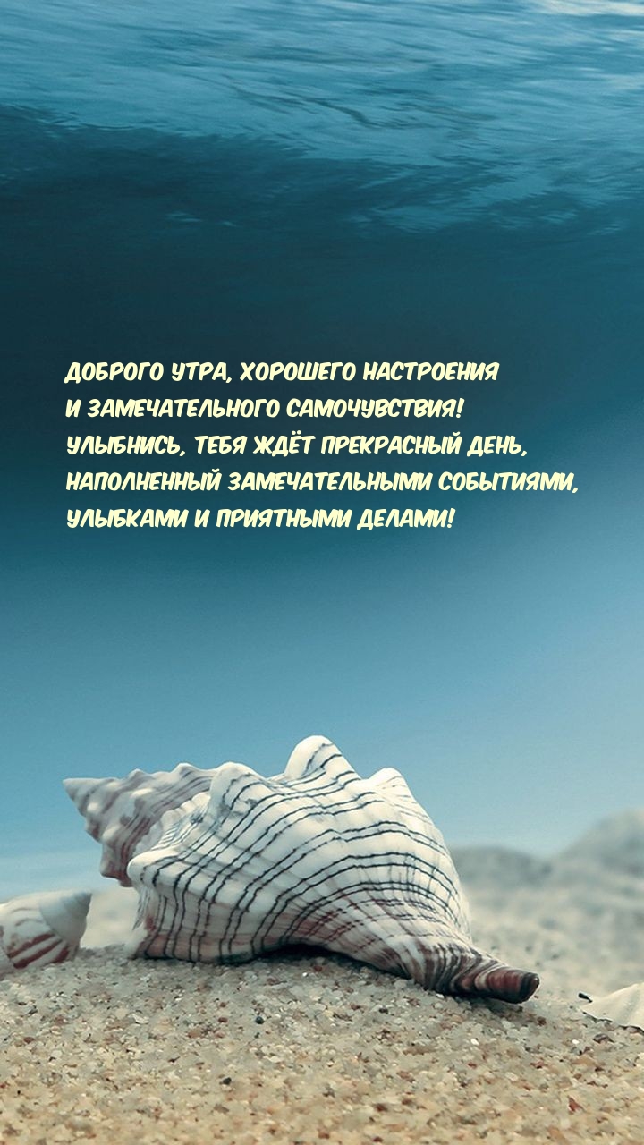 Доброго утра, хорошего настроения и замечательного самочувствия!