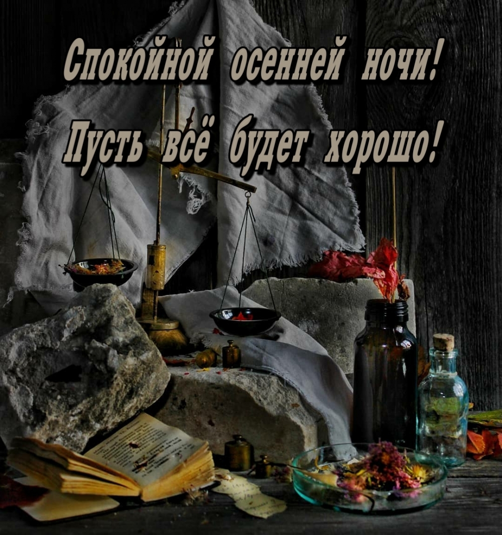 Спокойной осенней ночи! Пусть всё будет хорошо!