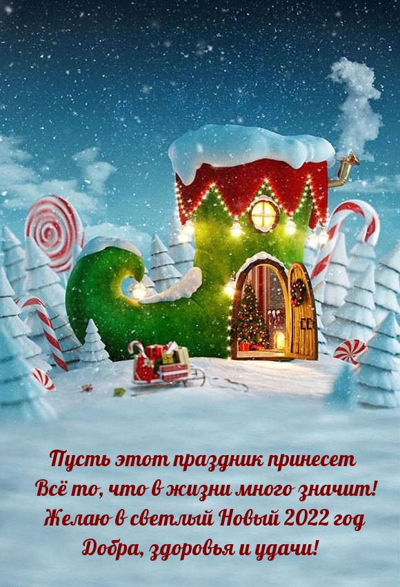 Желаю в светлый Новый 2022 год добра, здоровья и удачи!