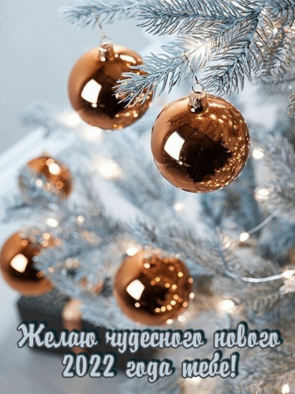 Желаю чудесного нового 2022 года тебе!