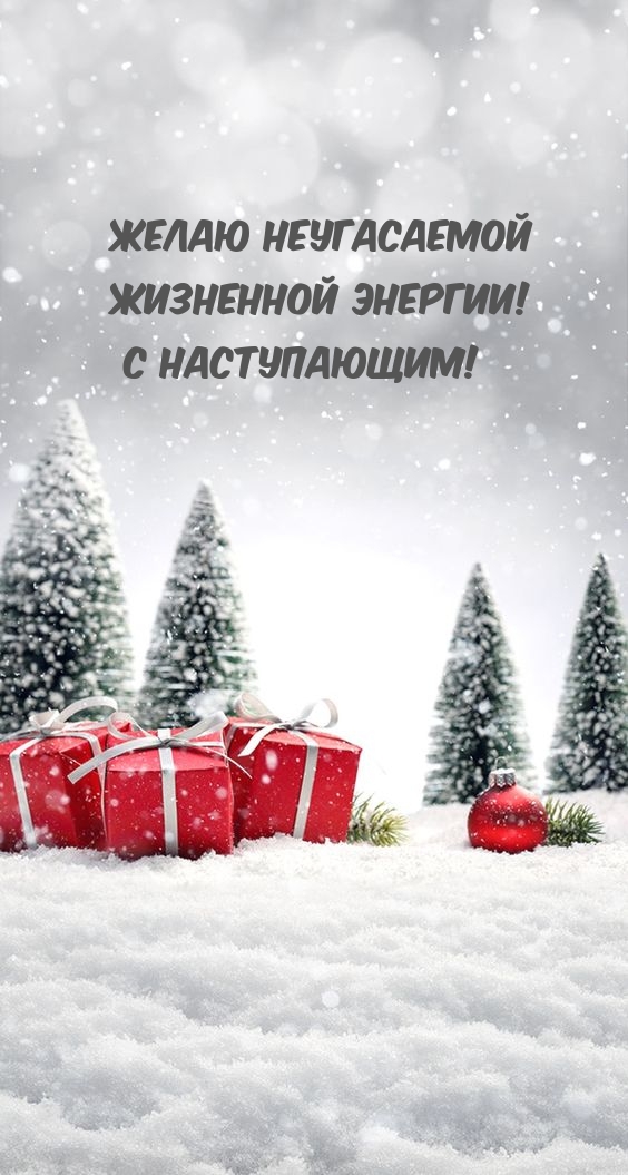 Желаю неугасаемой жизненной энергии! С наступающим!