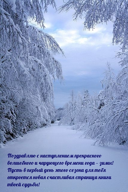 Поздравляю с наступлением прекрасного времени года — зимы!