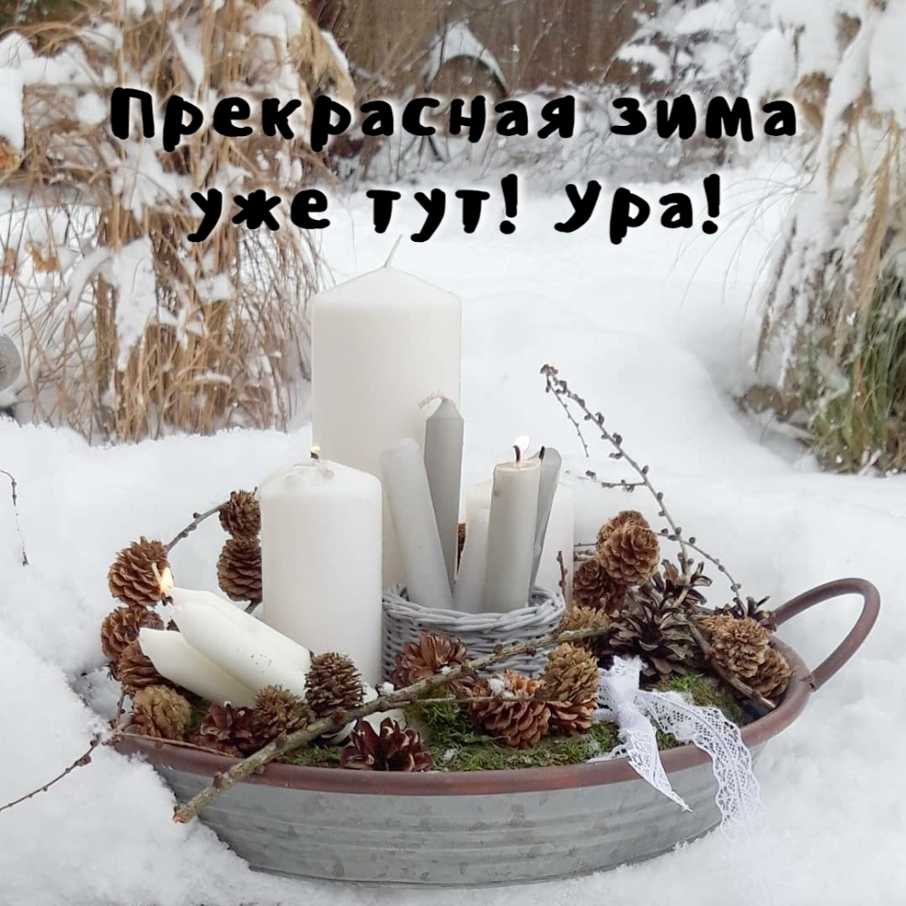 Прекрасная зима уже тут! Ура!