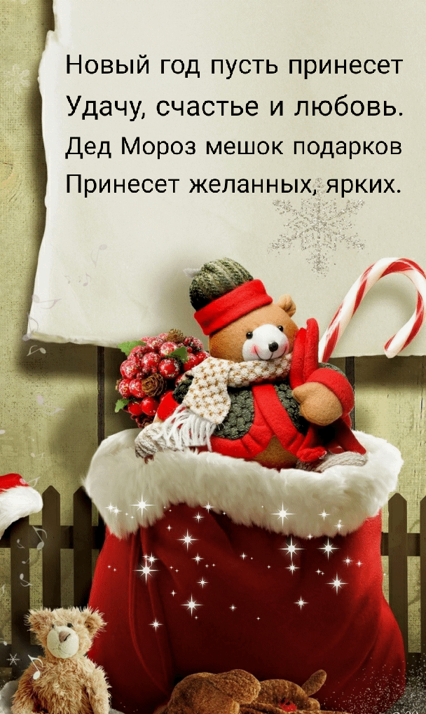 Новый год пусть принесет удачу, счастье