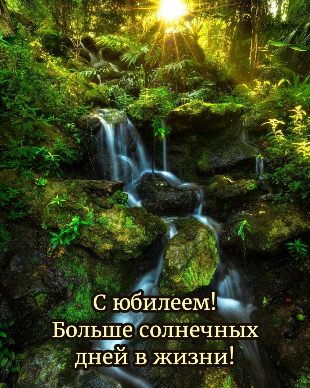 С юбилеем! Больше солнечных дней в жизни!