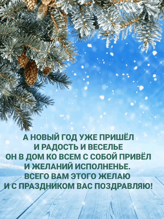 А НОВЫЙ ГОД УЖЕ ПРИШЁЛ