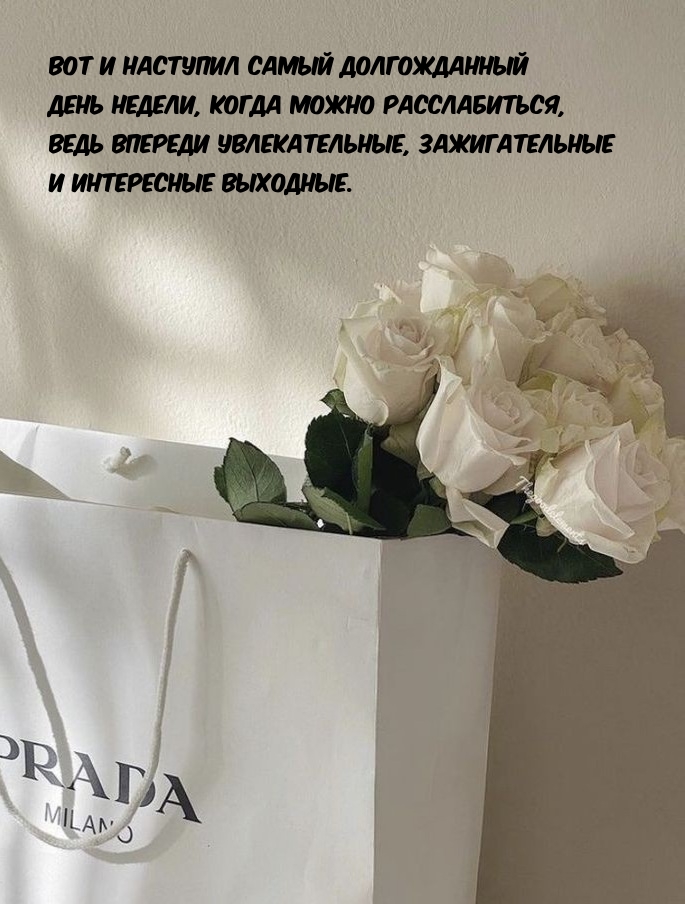 Вот и наступил самый долгожданный день недели