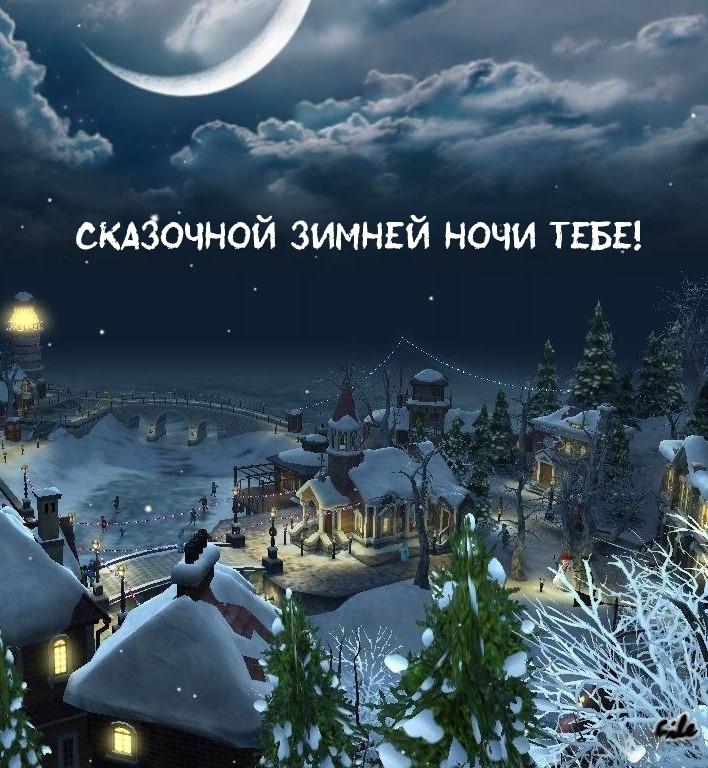 Сказочной зимней ночи тебе!
