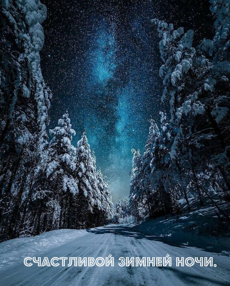 Счастливой зимней ночи.