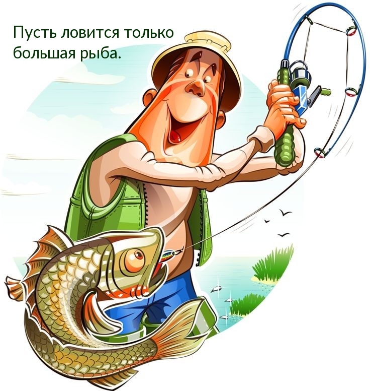 Пусть ловится только большая рыба.