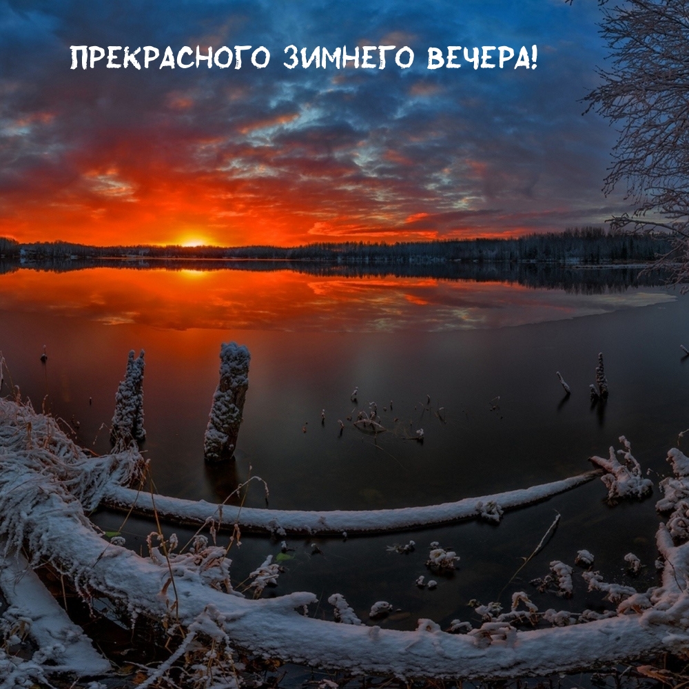 Прекрасного зимнего вечера!