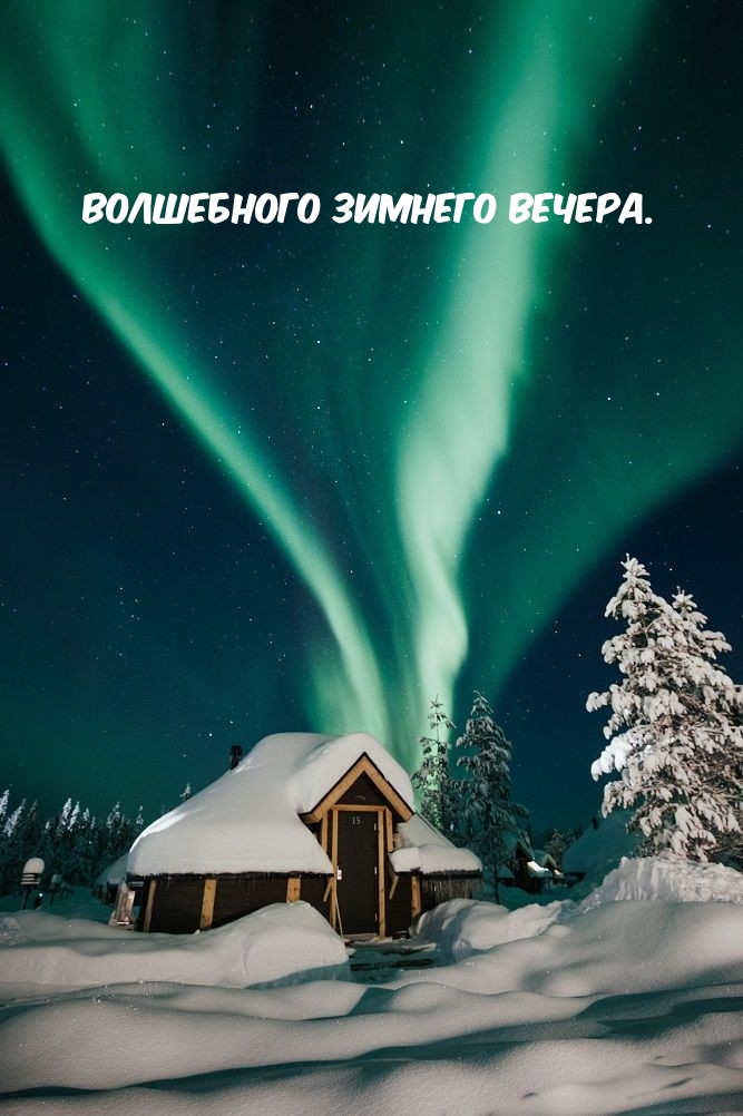 Волшебного зимнего вечера.