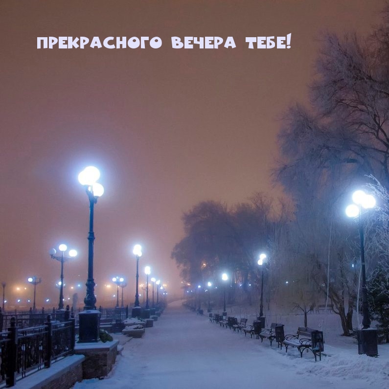 Прекрасного вечера тебе!