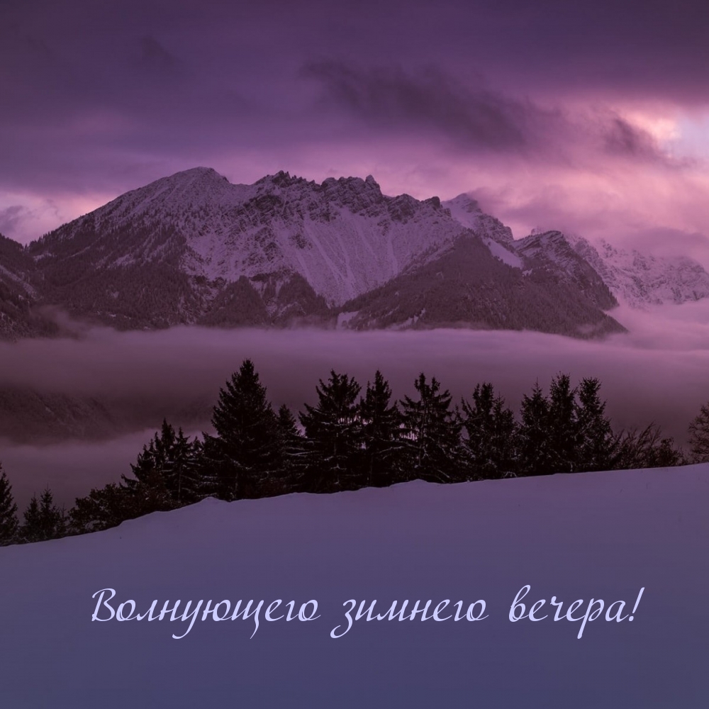 Волнующего зимнего вечера!