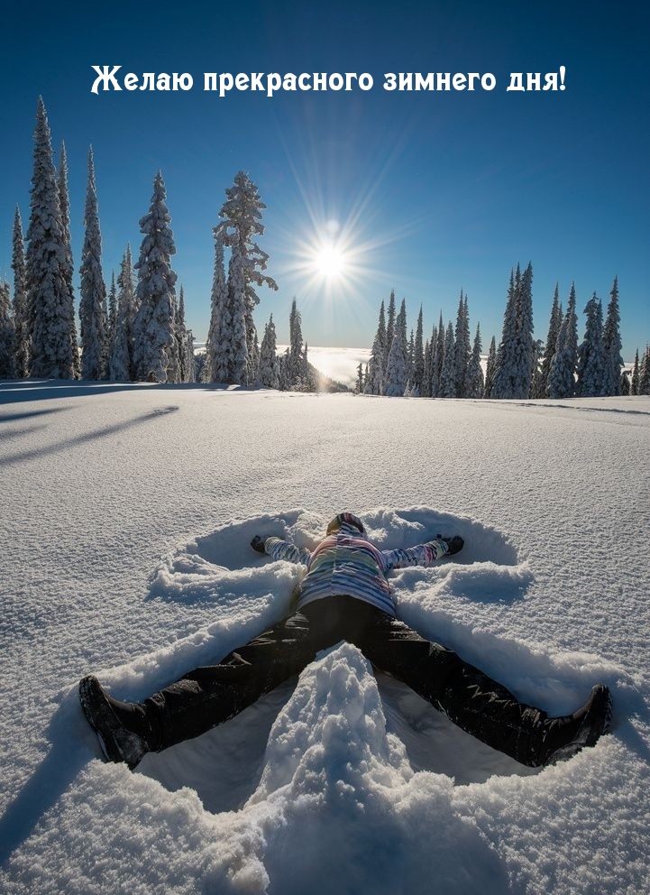 Желаю прекрасного зимнего дня!