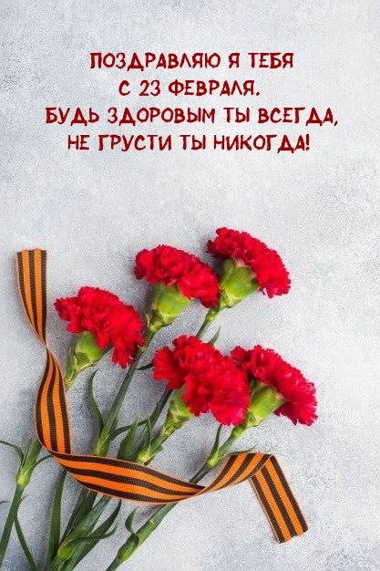 Поздравляю я тебя С 23 Февраля.