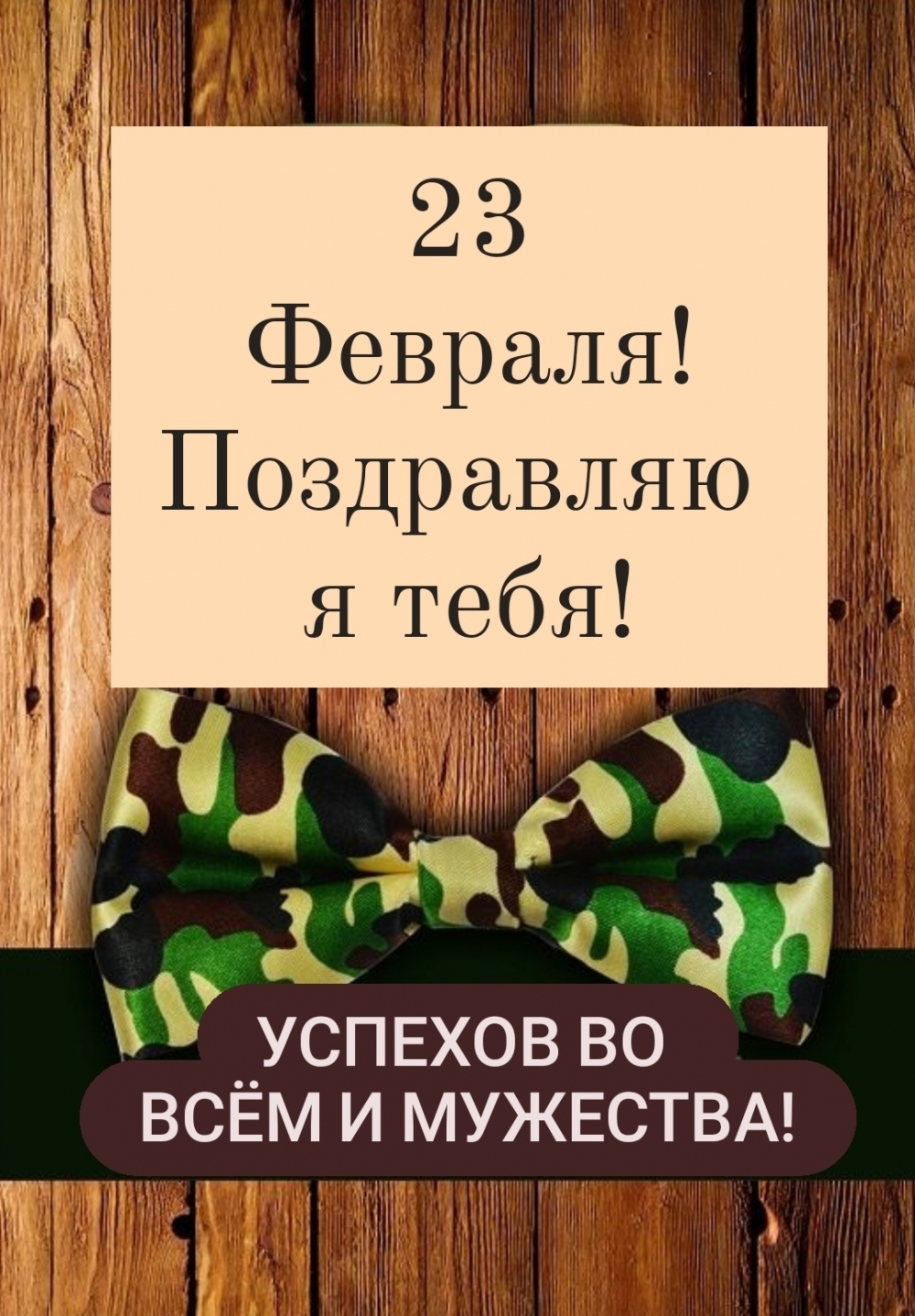 23 Февраля! Поздравляю я тебя!