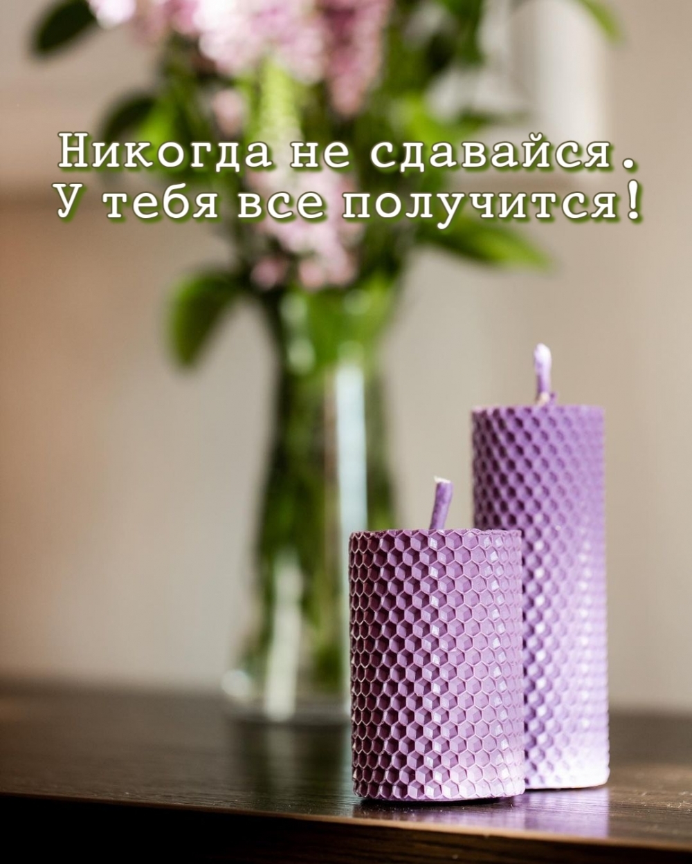 Никогда не сдавайся. У тебя всё получится!