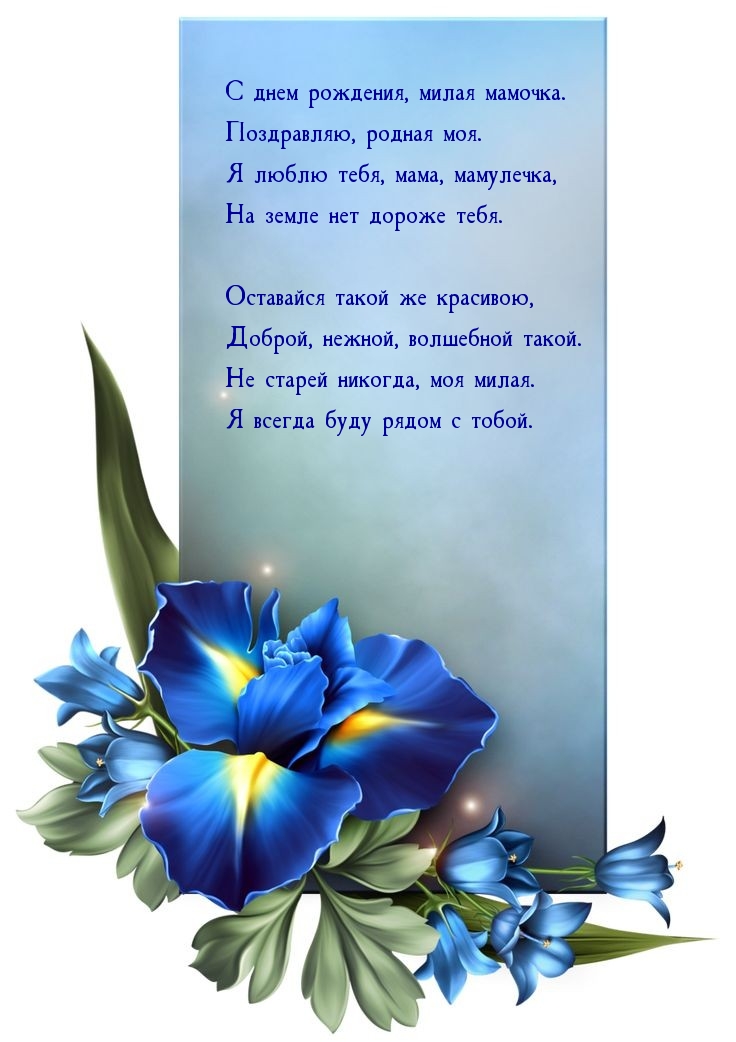 С днем рождения, милая мамочка.
