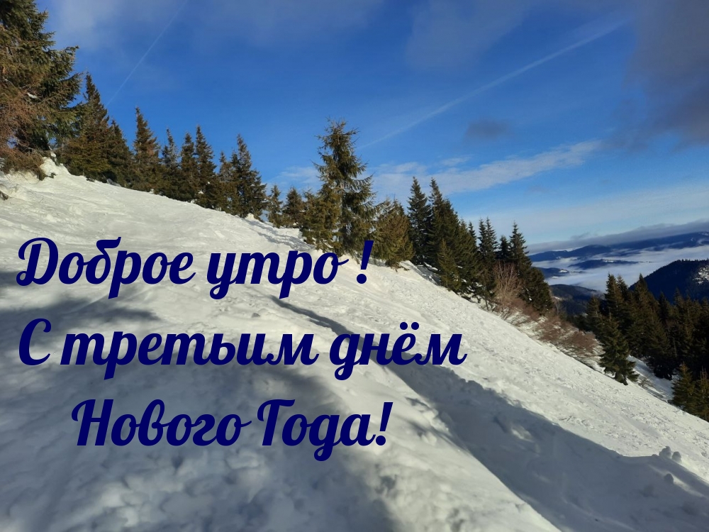 Доброе утро! С третьим днём Нового Года!