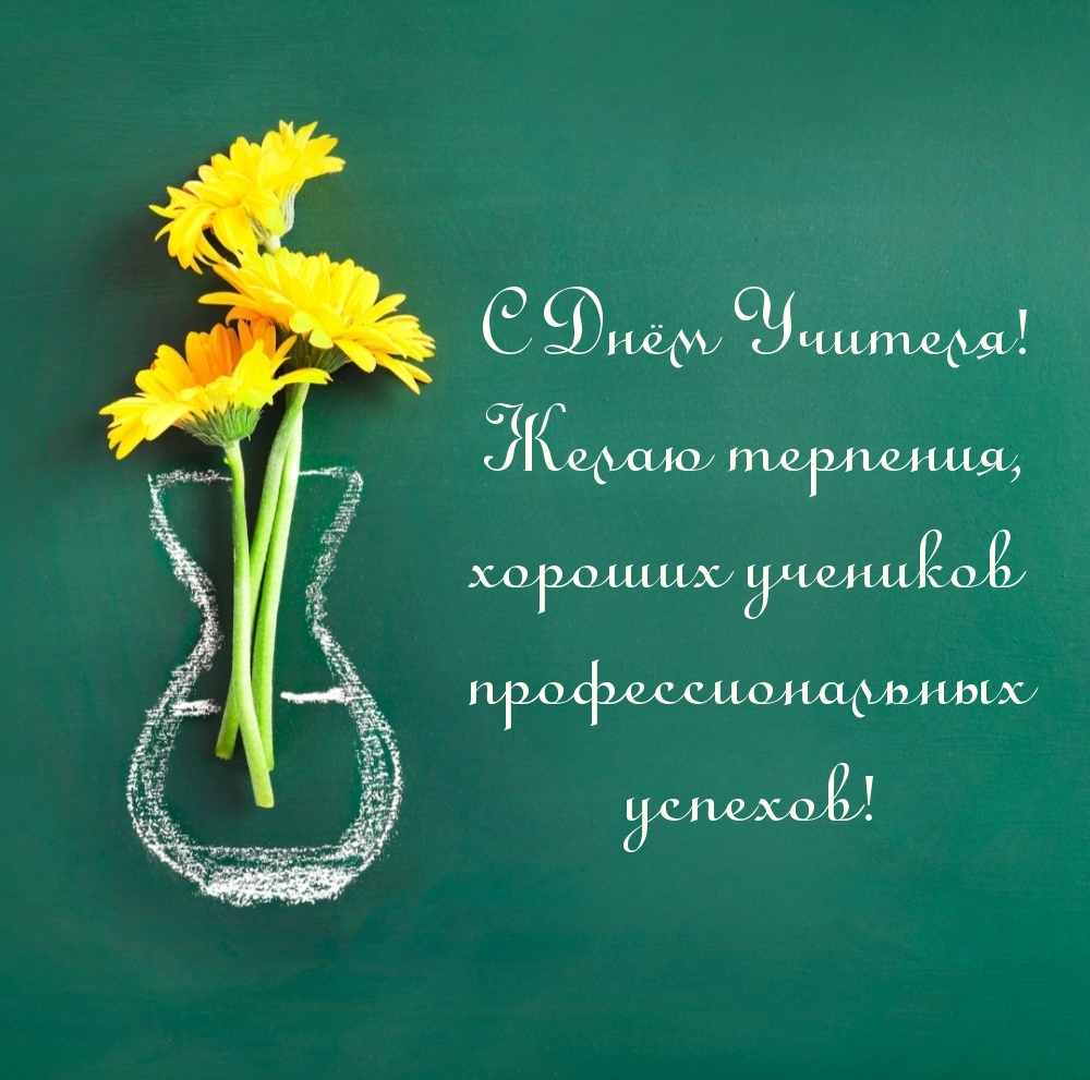 С Днём Учителя! Желаю терпения