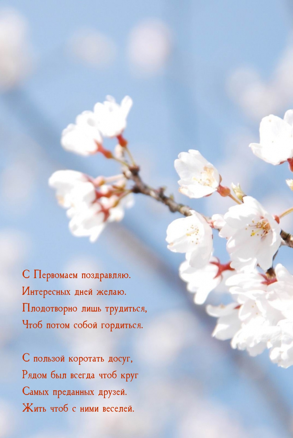 С Первомаем поздравляю. Интересных дней желаю.