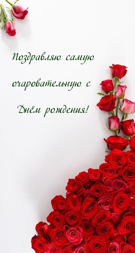 Поздравляю самую очаровательную с Днём рождения!