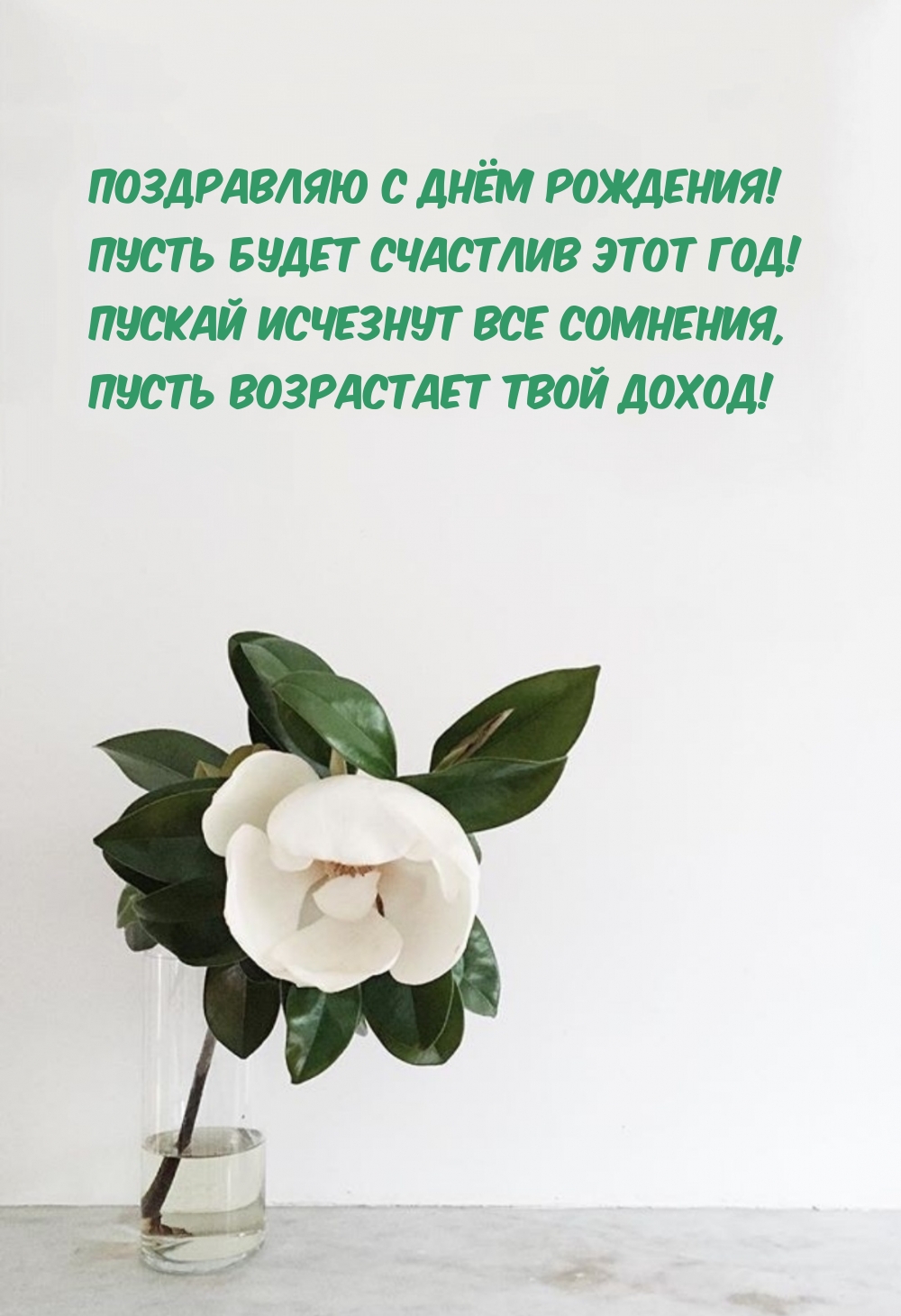 Поздравляю с днём рождения! Пусть будет счастлив этот год!