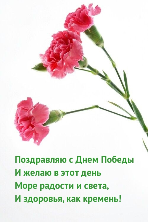 С Днем Победы и желаю в этот день море радости и света