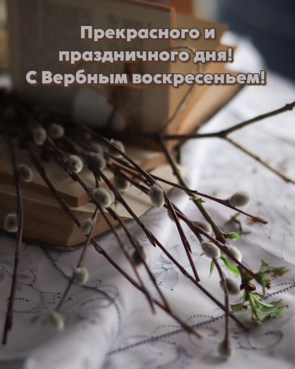 Прекрасного и праздничного дня! С Вербным воскресеньем!