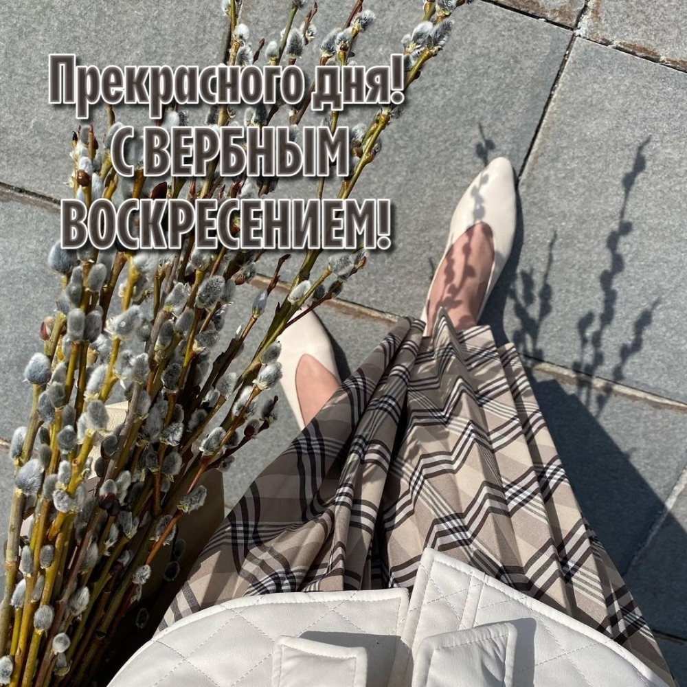 Прекрасного дня! С вербным воскресением!