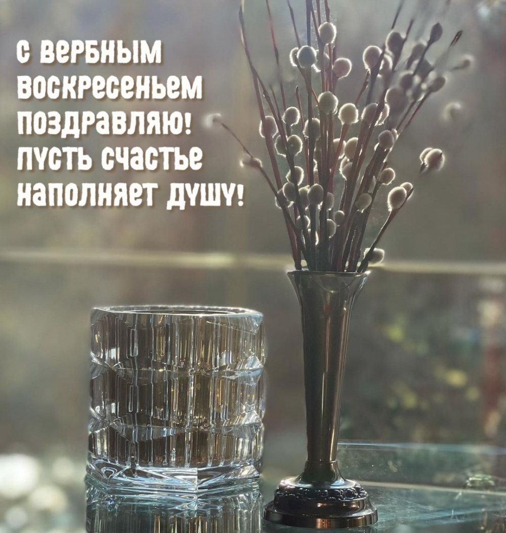 С Вербным воскресеньем поздравляю! Пусть счастье наполняет душу!