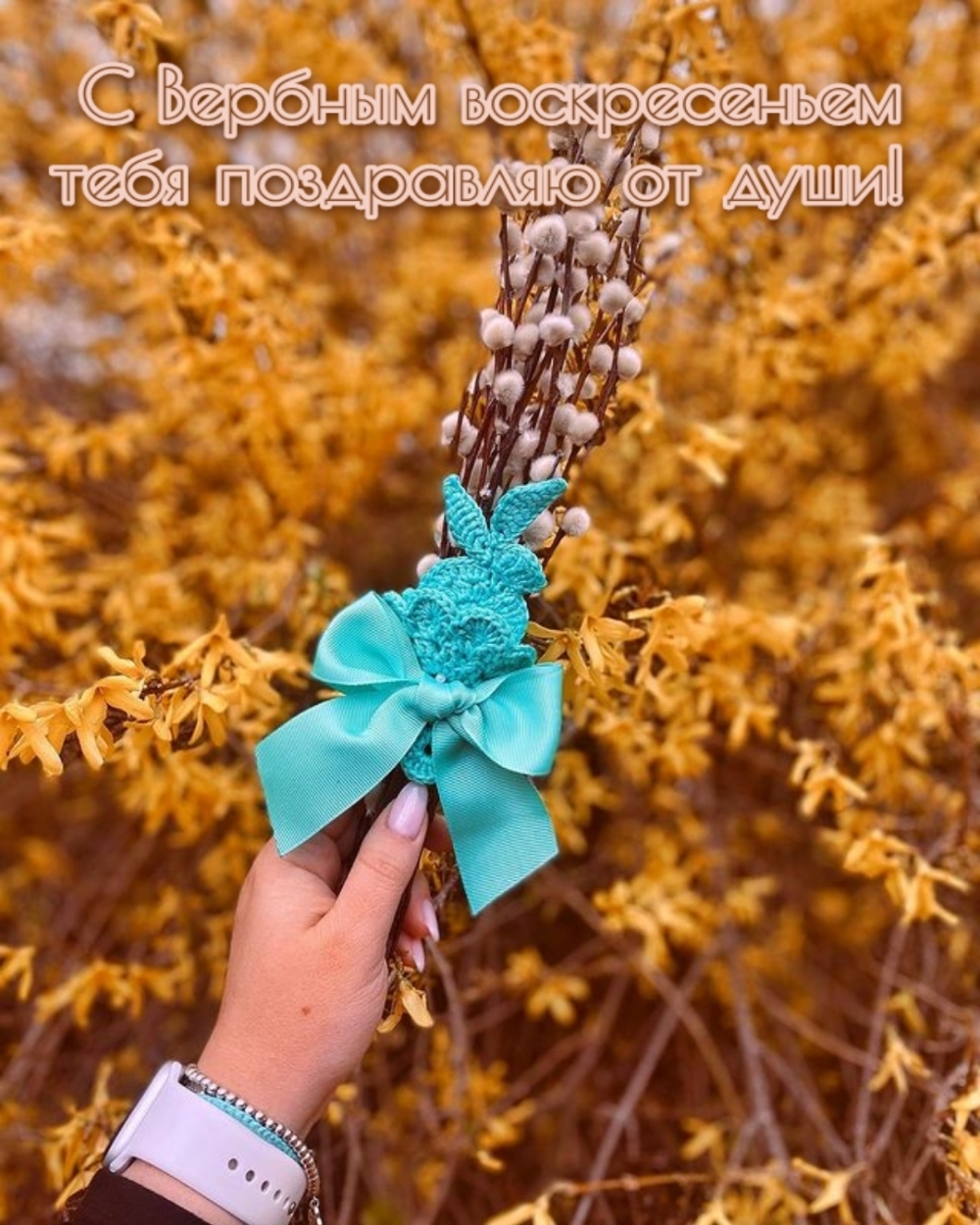 С Вербным воскресеньем тебя поздравляю от души!