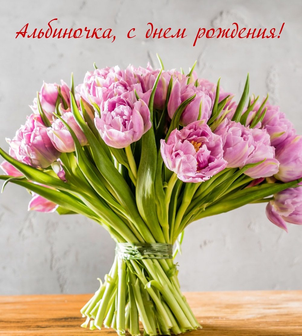 Альбиночка, с днем рождения!