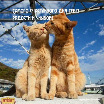 Самого счастливого дня тебе! Радости и улыбок!