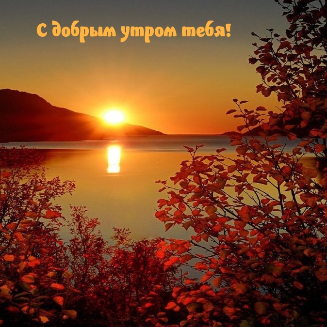 С добрым утром тебя!