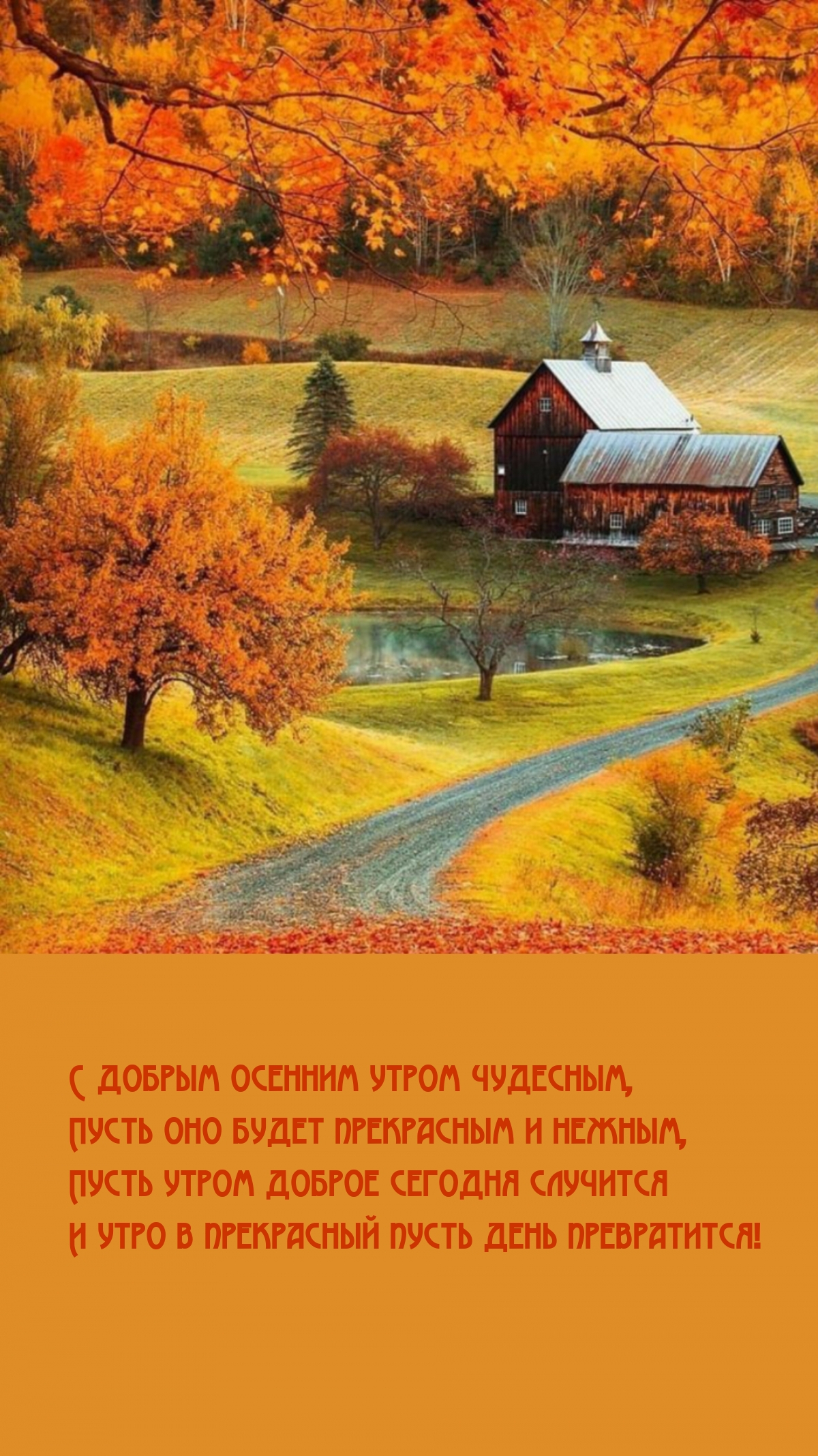 С добрым осенним утром чудесным