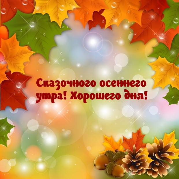 Сказочного осеннего утра! Хорошего дня!