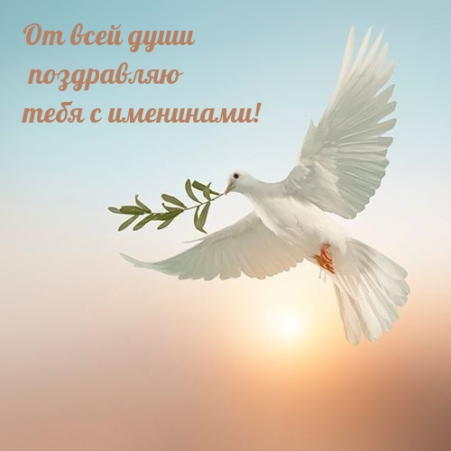 От всей души поздравляю тебя с именинами!