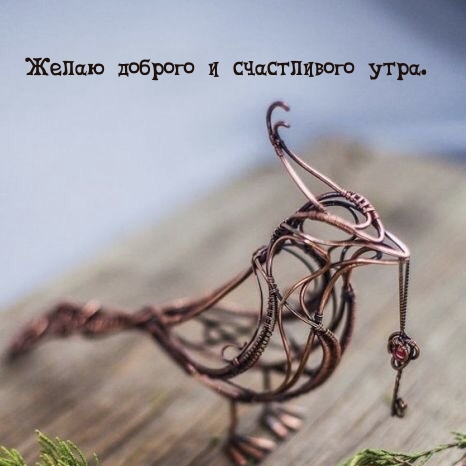 Желаю доброго и счастливого утра.