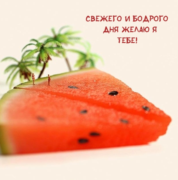 Свежего и бодрого Дня желаю я Тебе!
