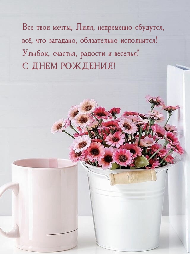 С ДНЕМ РОЖДЕНИЯ! Все твои мечты, Лиля, непременно сбудутся