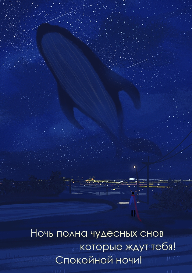 Ночь полна чудесных снов которые ждут тебя! Спокойной ночи!