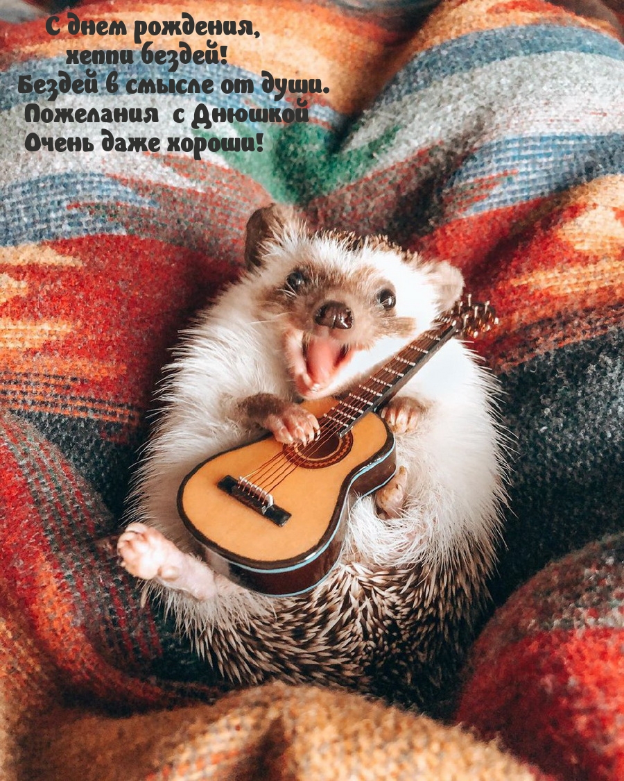 С днем рождения, хеппи бездей! Бездей в смысле от души.