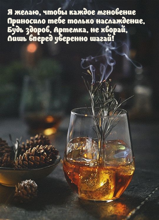 Будь здоров, Артемка, не хворай, лишь вперед уверенно шагай!